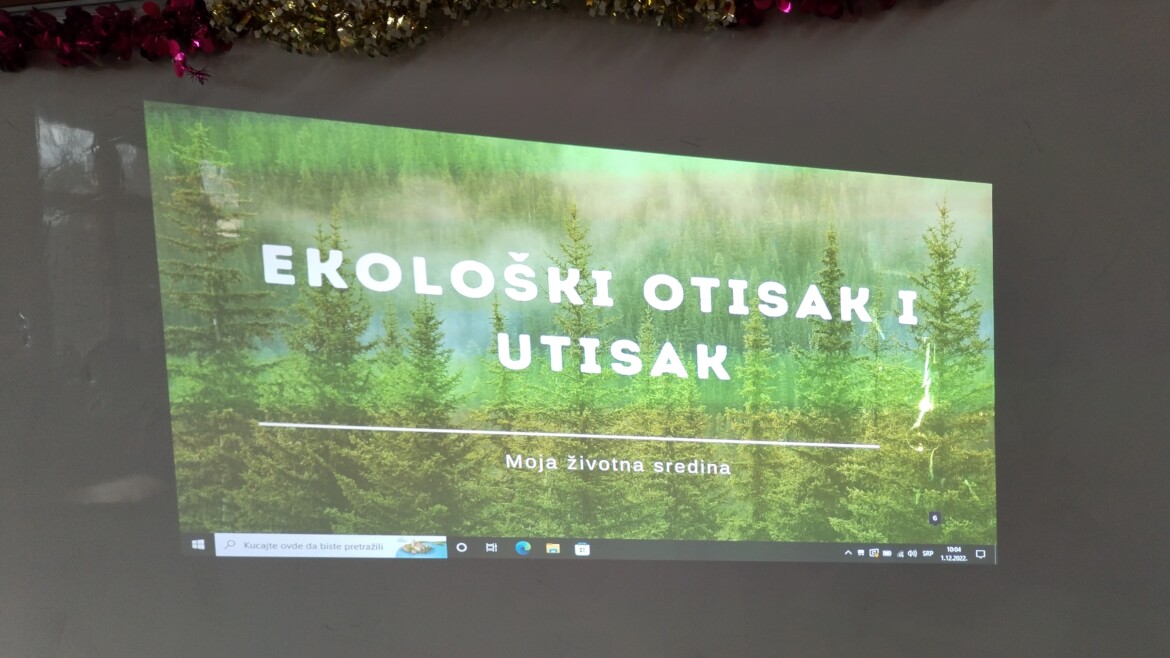Еколошки отисак наше школе